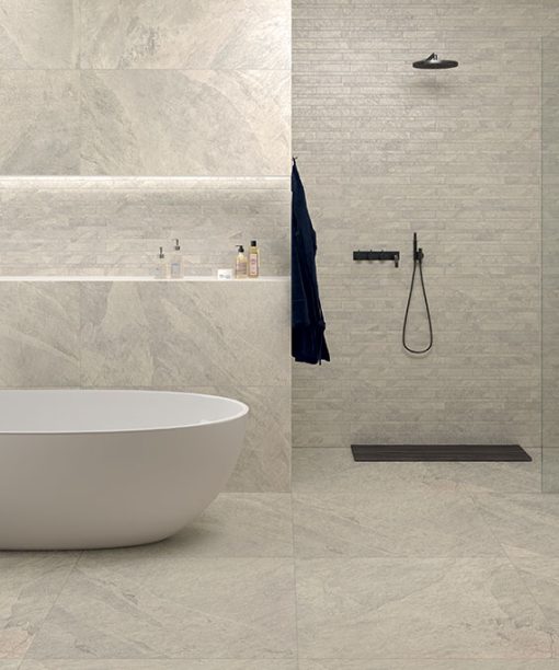 Alternative view of Castelvetro Slate Stones Grigio